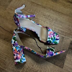 Kelly & Katie Floral Block Heel Sandals
